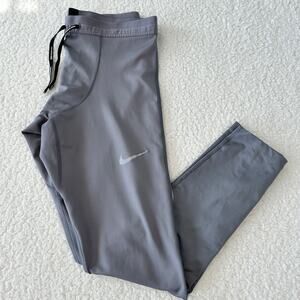 Nike Dri Fit Running Tight Womens Medium Purple Drawstring Waist Legging